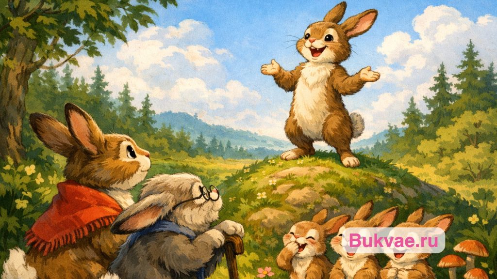 сказка про храброго зайца
