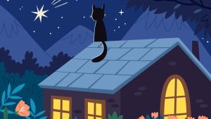 Медитативная история на ночь "Кот не спит"